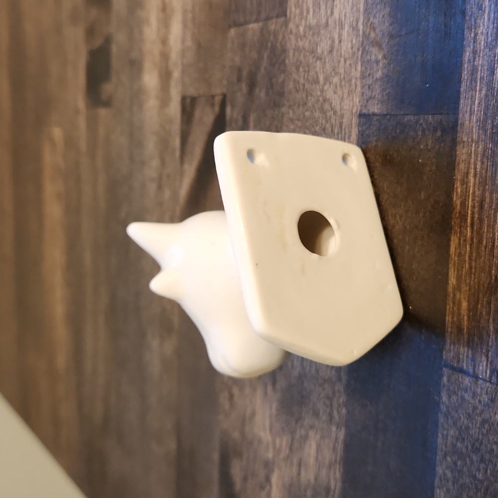 Vintage Ceramic Bull Head Wall Hook - Picture 4 of 8